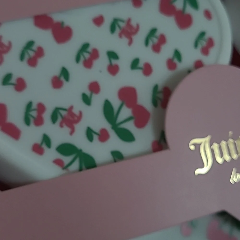 Juicy Couture Pink and White Storage Container Set
